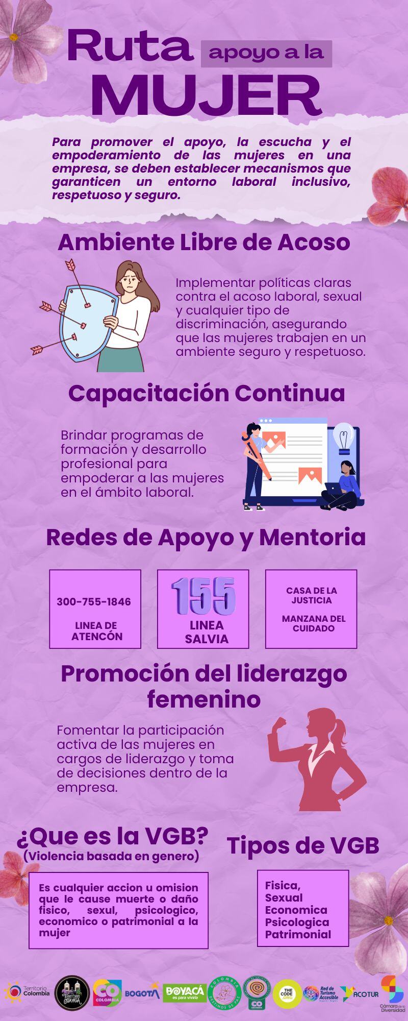 Infografía Decálogo sobre Compañerismo Colorido e Ilustrado Multicolor Naranja y Verde-1